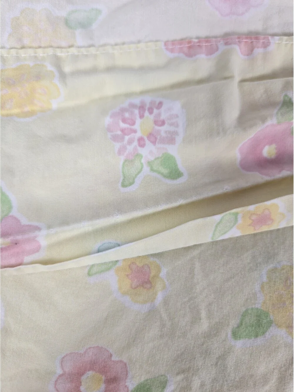 Pottery Barn Kids Yellow Flower Fitted & Flat Sheet Set Twin
